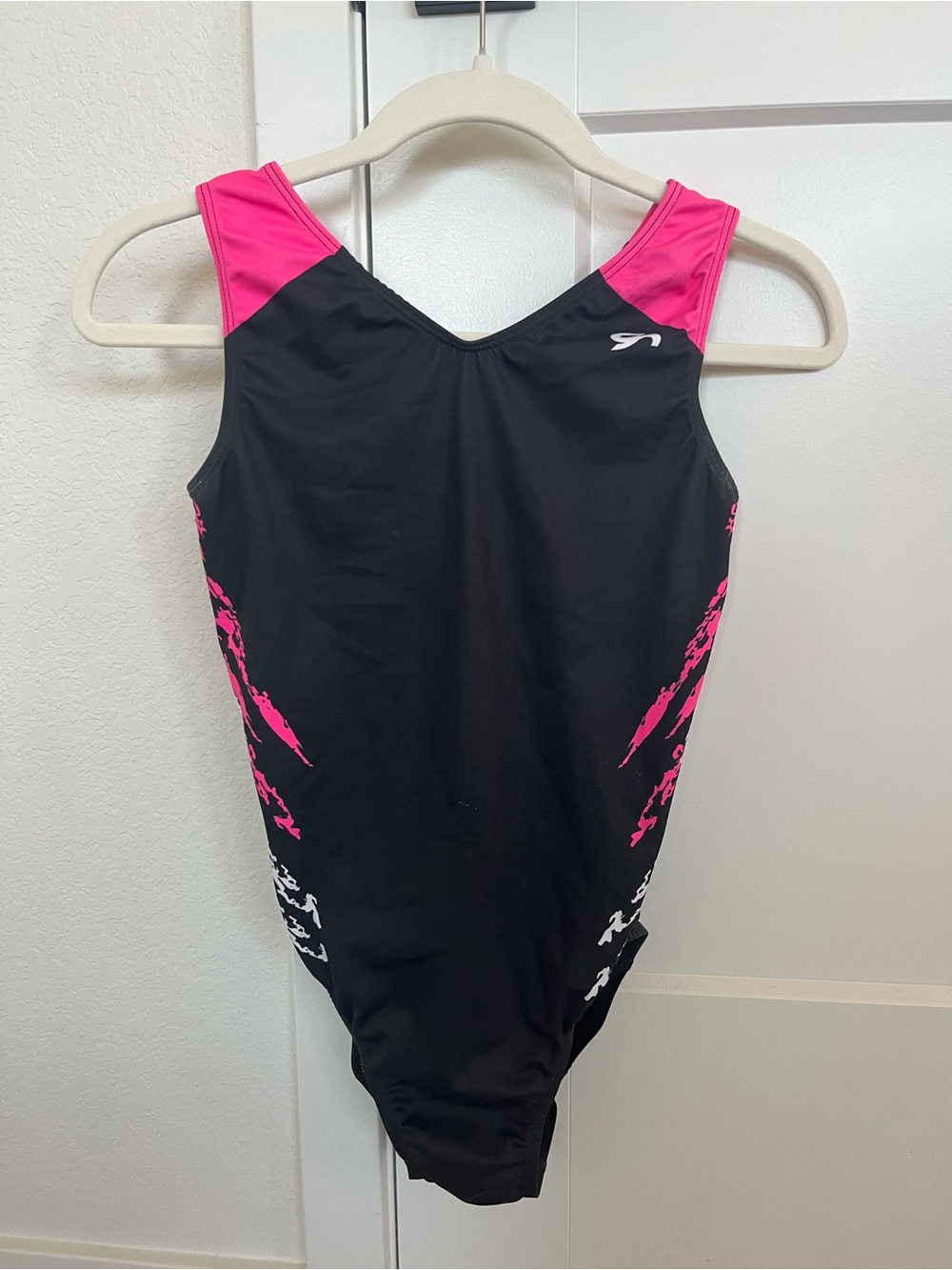 GK Black and Hot Pink Leotard